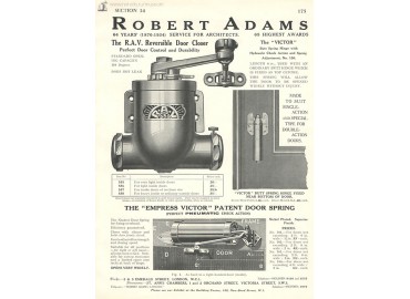 реклама дверных доводчиков RAV - 1934 год, Великобритания - фото - 1